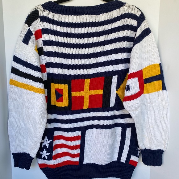 NEW 90’s Vintage Nautical Sweater - Picture 3 of 4